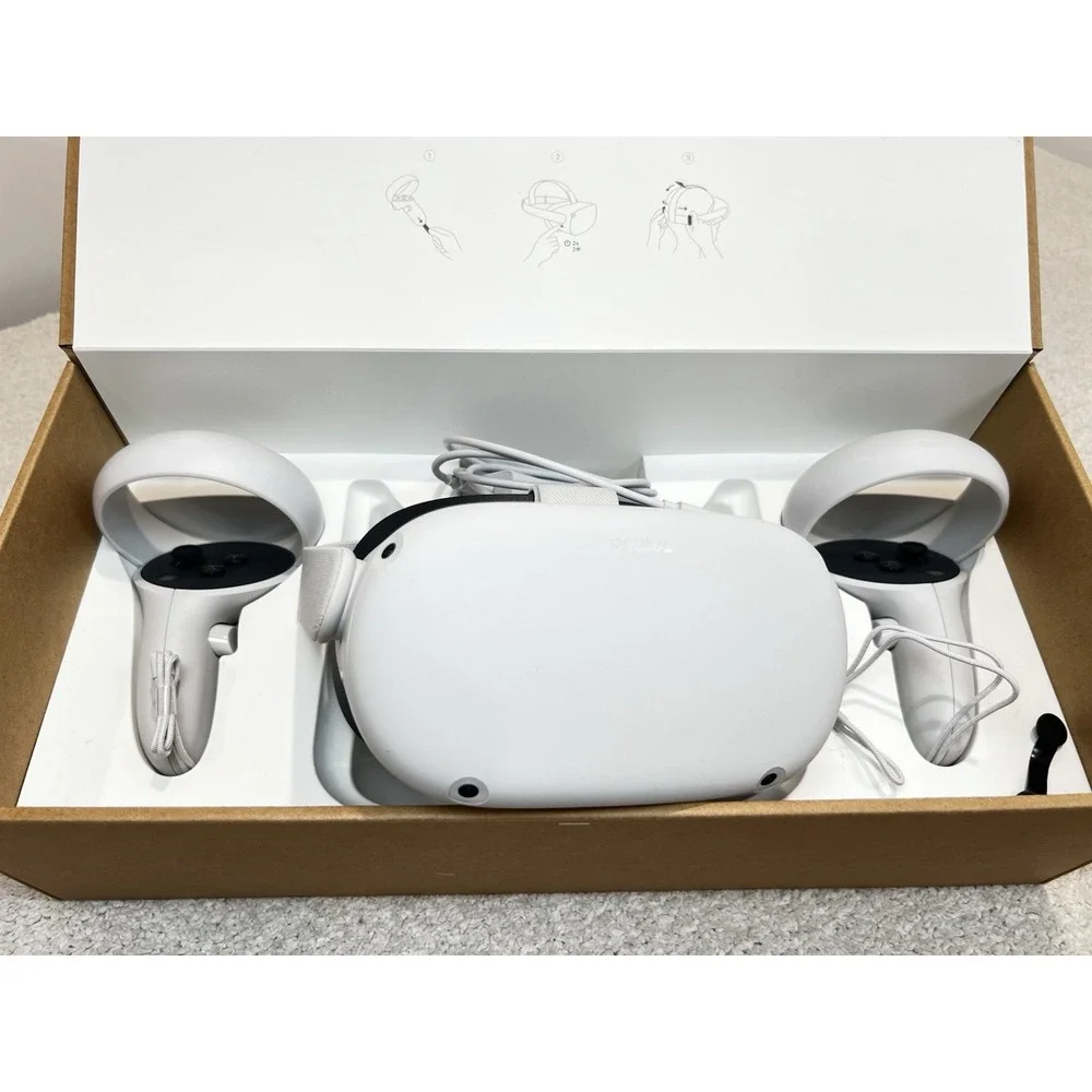 ⁠Oculus Quest 2 256GB All In One VR Headset White Boxed Box 891-00282-01 LN⁠